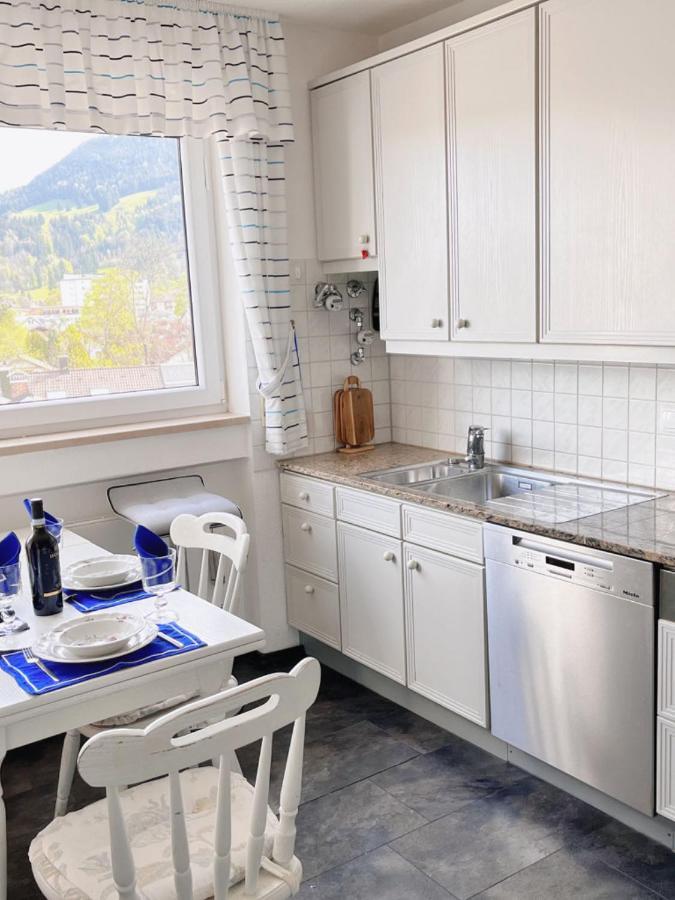 Grosszuegige Wohnung, Bergblick, Vintage Зонтхофен Экстерьер фото