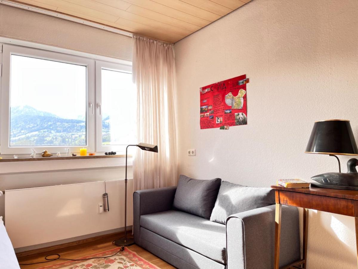 Grosszuegige Wohnung, Bergblick, Vintage Зонтхофен Экстерьер фото